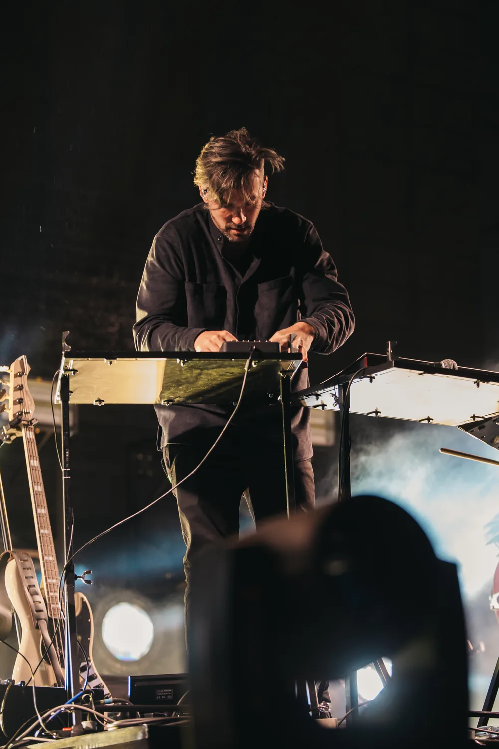 Bonobo, the acclaimed British producer and multi-instrumentalist, performing live with soft downtempo electronic soundscapes.